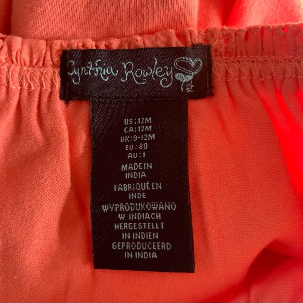 Cynthia Rowley Girls Tank/Shorts Set Size 12M - Picture 7 of 10